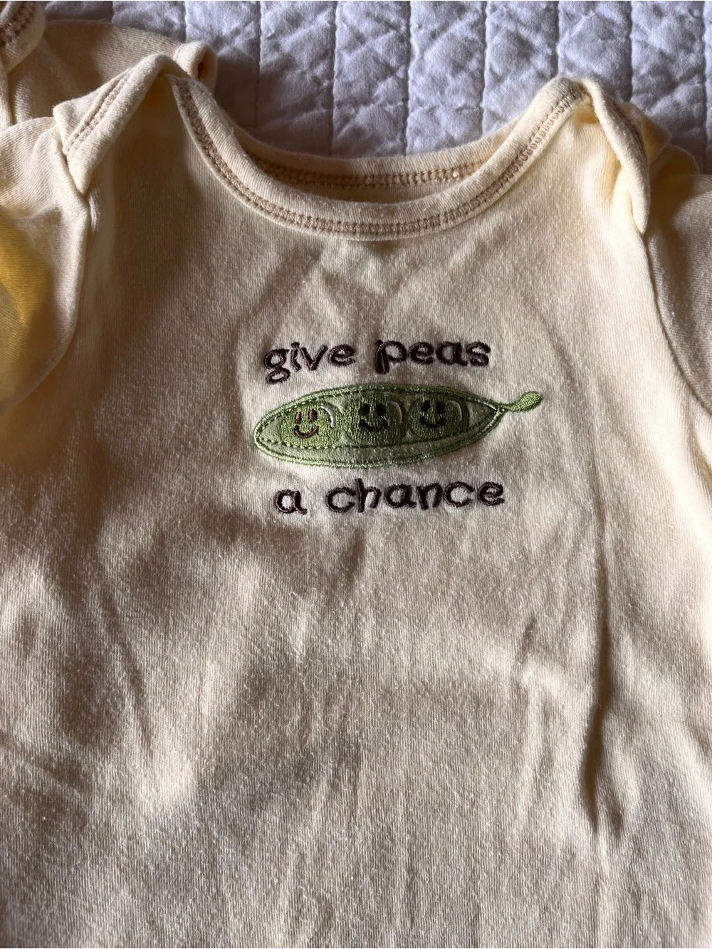 Set of 3 Vegetable Pun Onesies 6m